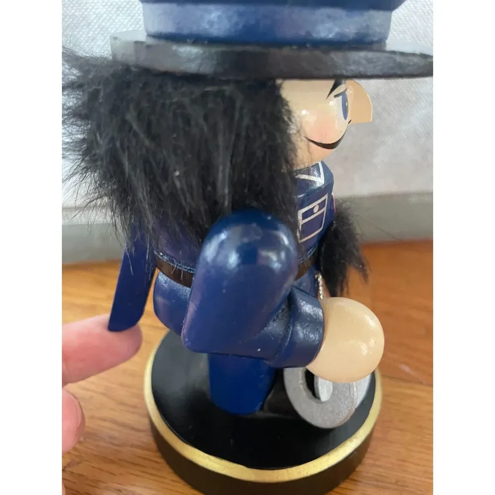Set of 4 Wooden Police Officer Nutcracker Figures Christmas Decor 14.5